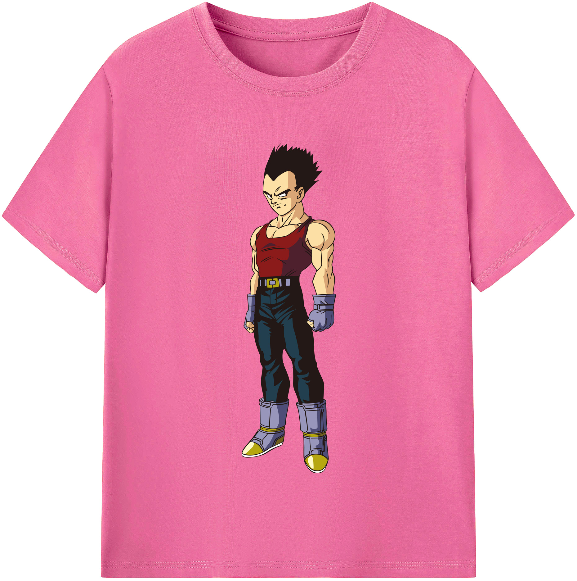 （画像用） ドラゴンボール ベジータ四世（Bejīta Yonsei）DRAGON BALL Vegeta IV レディースカジュアルプリントTシャツ（綿100％）